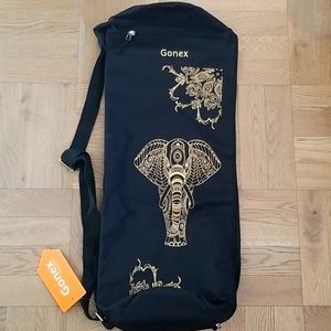 NWT Gonex yoga mat bag with elephant print